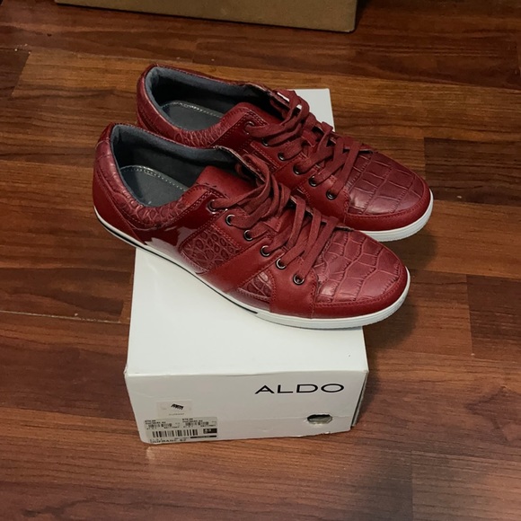 Red Patent Leather Sneakers - Picture 2 of 5